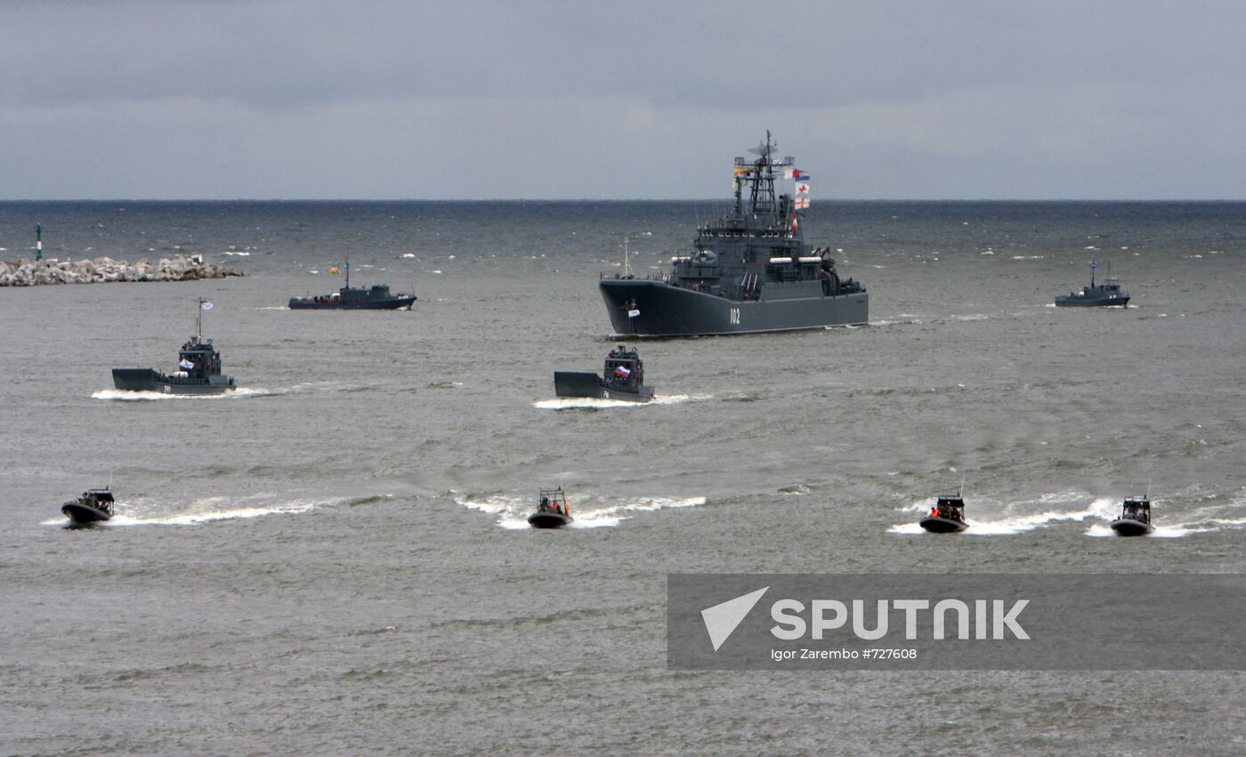 Russian Navy Day celebration in Baltiysk