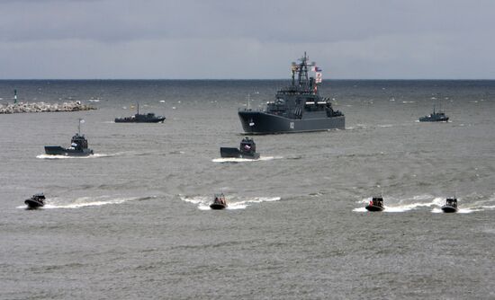 Russian Navy Day celebration in Baltiysk