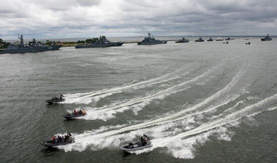 Russian Navy Day celebration in Baltiysk