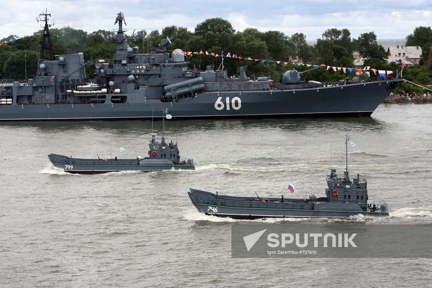 Russian Navy Day celebration in Baltiysk