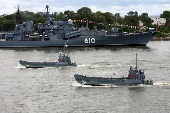 Russian Navy Day celebration in Baltiysk