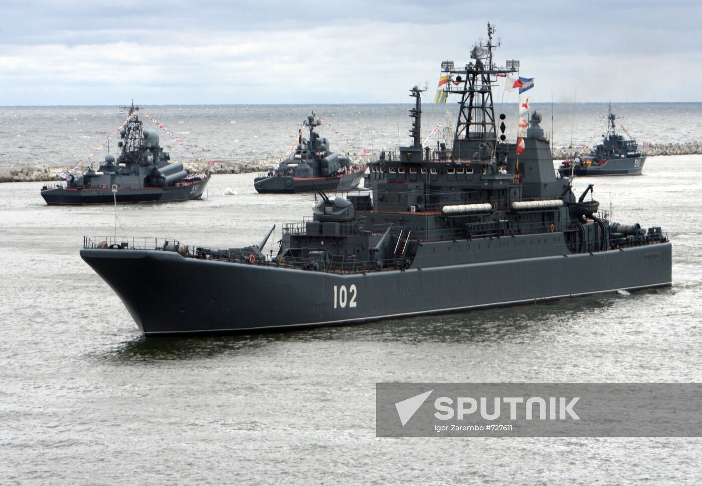 Russian Navy Day celebration in Baltiysk