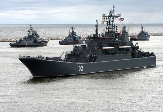 Russian Navy Day celebration in Baltiysk