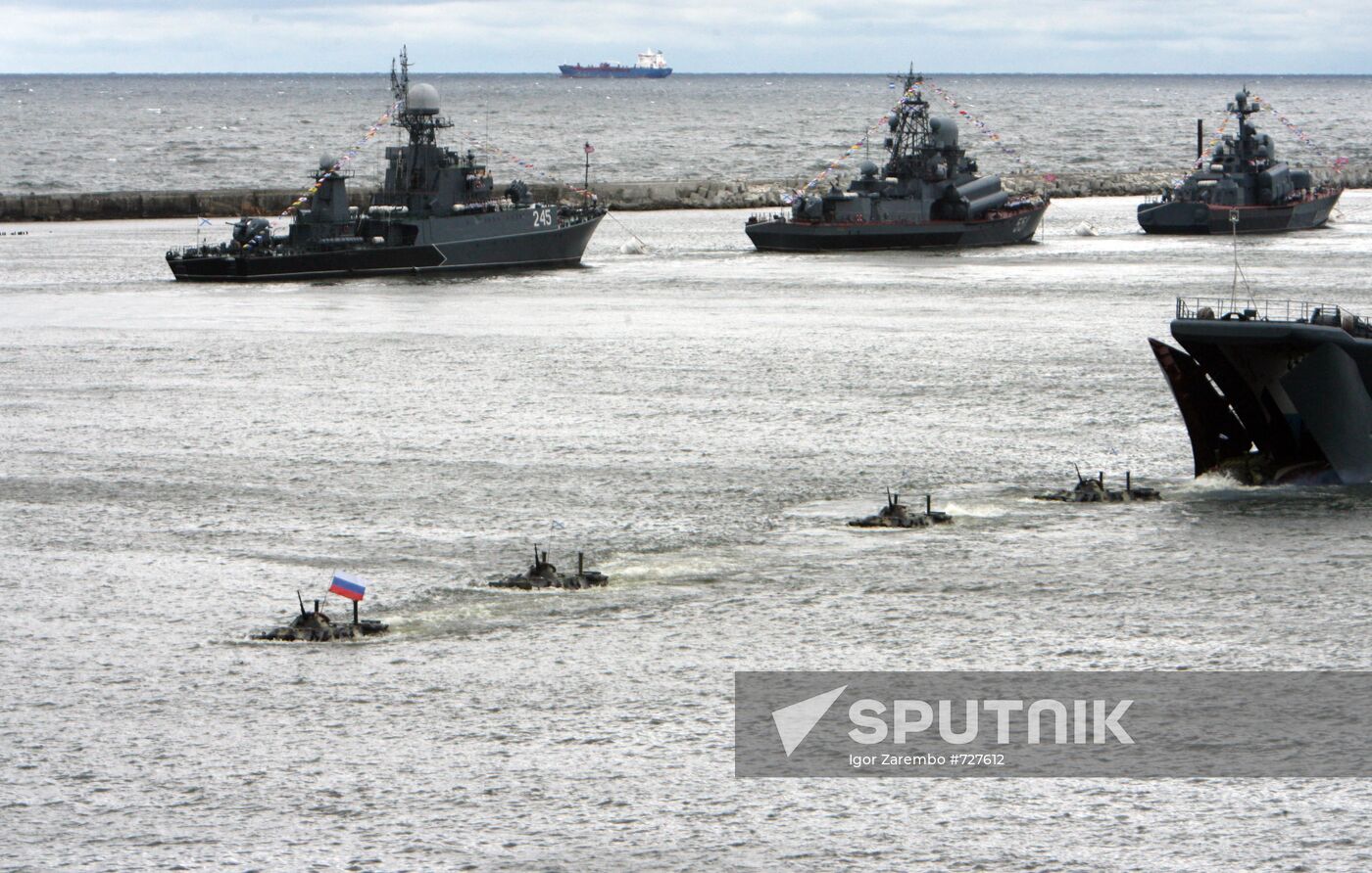 Russian Navy Day celebration in Baltiysk