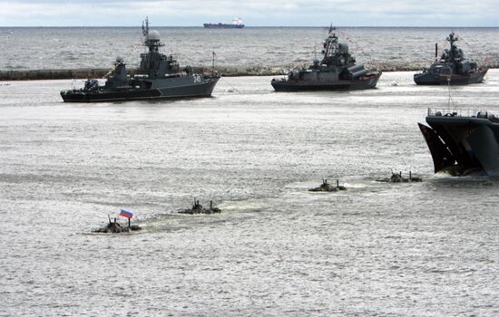 Russian Navy Day celebration in Baltiysk