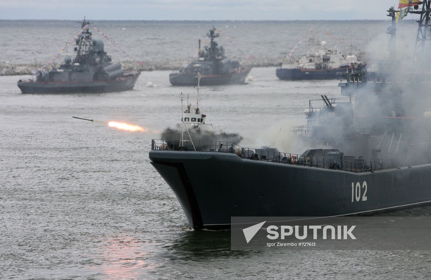 Russian Navy Day celebration in Baltiysk