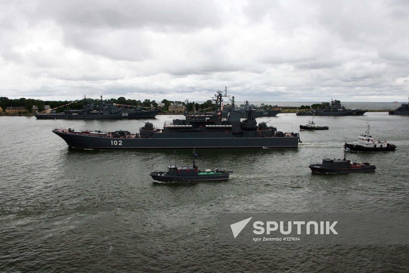 Russian Navy Day celebration in Baltiysk