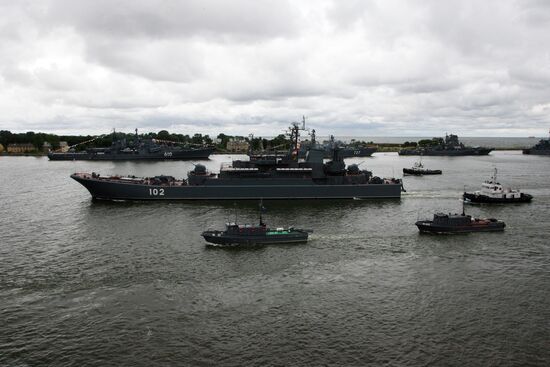 Russian Navy Day celebration in Baltiysk