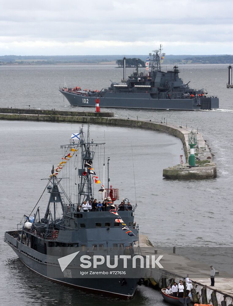 Russian Navy Day celebration in Baltiysk