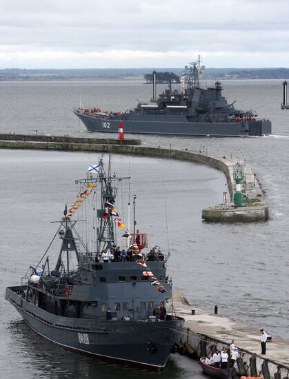 Russian Navy Day celebration in Baltiysk