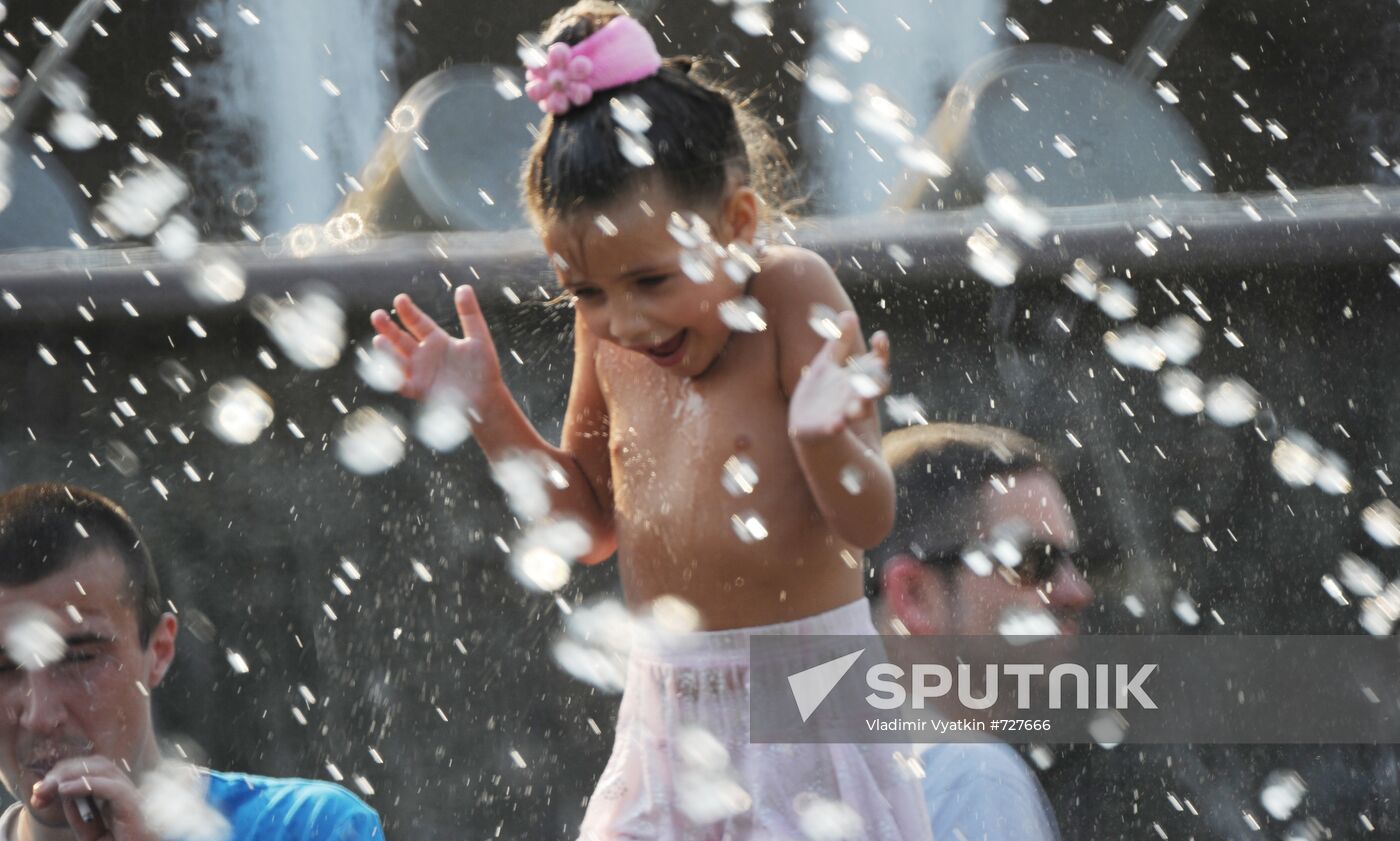 Young Muscovite at Manezh Square