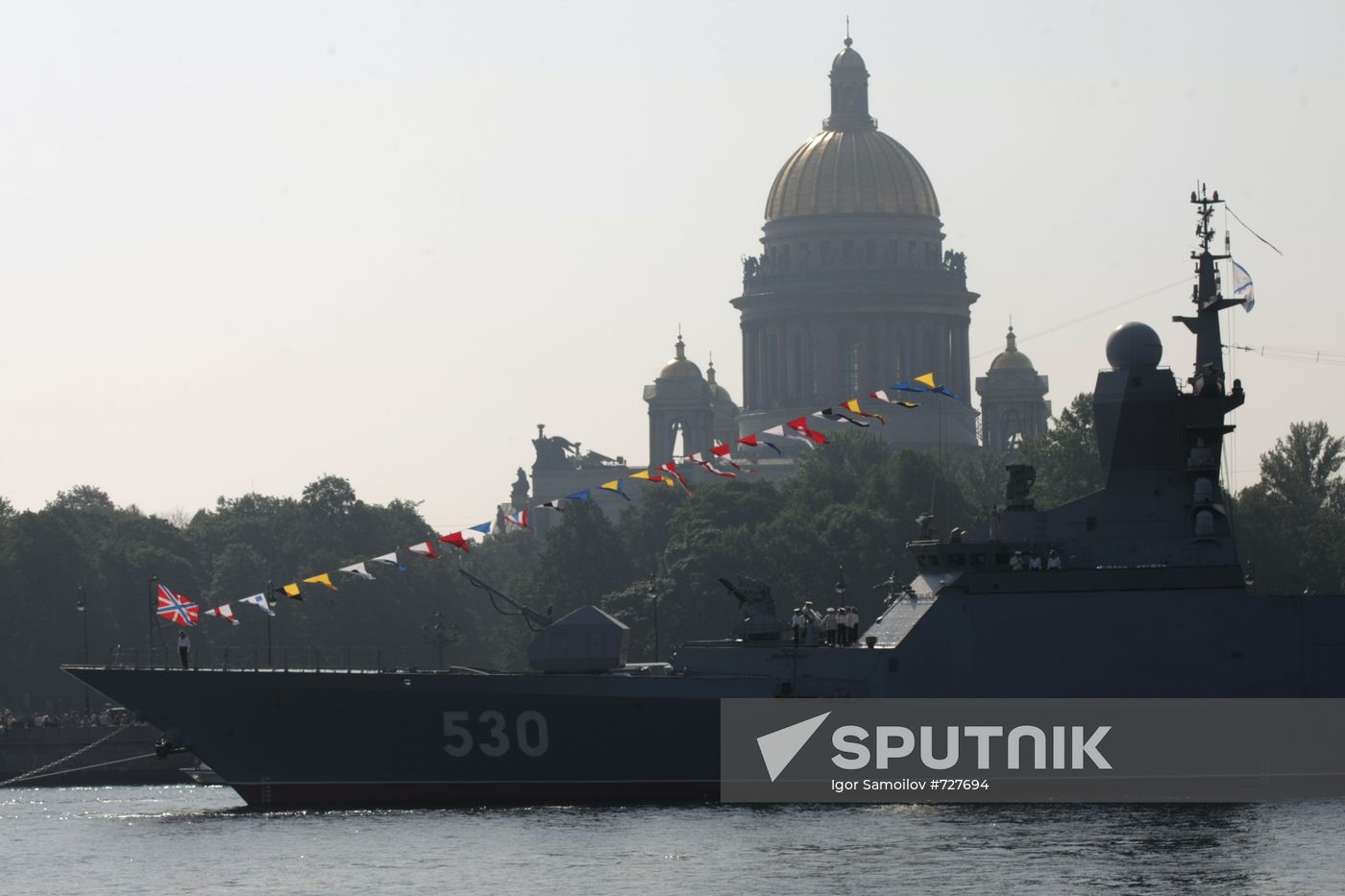 Russian Navy Day celebrations in St. Petersburg