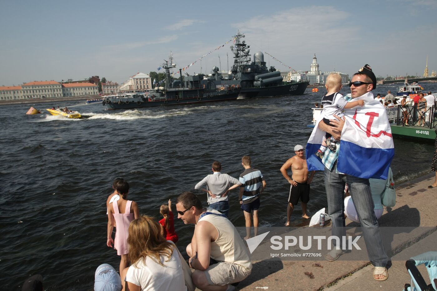 Russian Navy Day celebrations in St. Petersburg