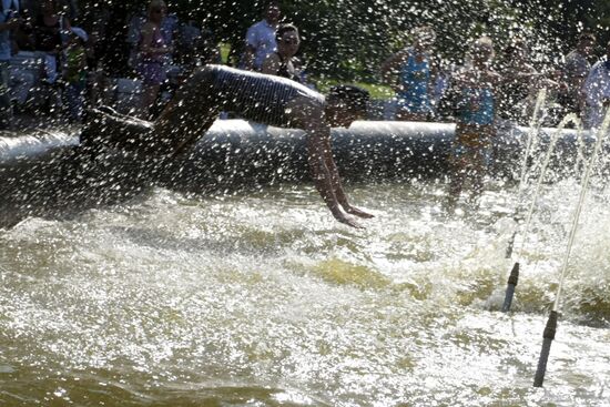 Russian Navy Day celebration in St Petersburg