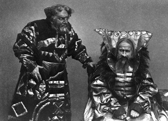 Scene from M.Musorgsky's opera "Boris Godunov"