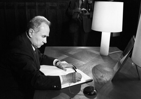 Chairman of USSR Council of Ministers N.Kosygin