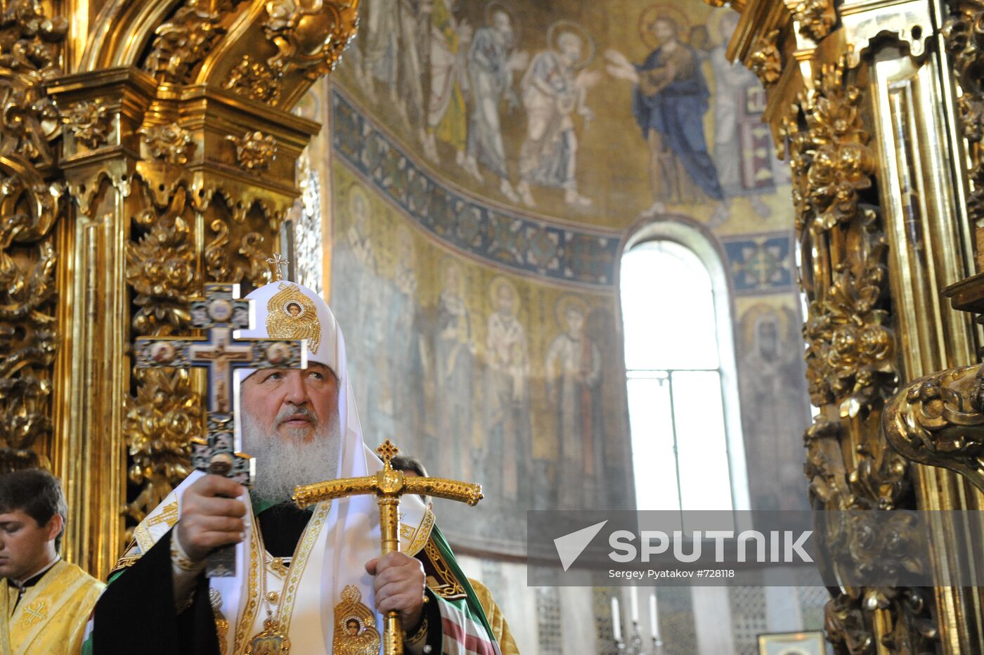 Patriarch Kirill at St. Sophia Cathedral in Kiev