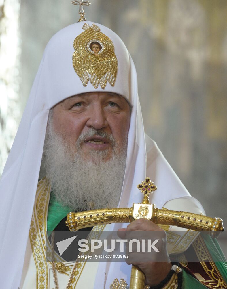Patriarch Kirill at St. Sophia Cathedral