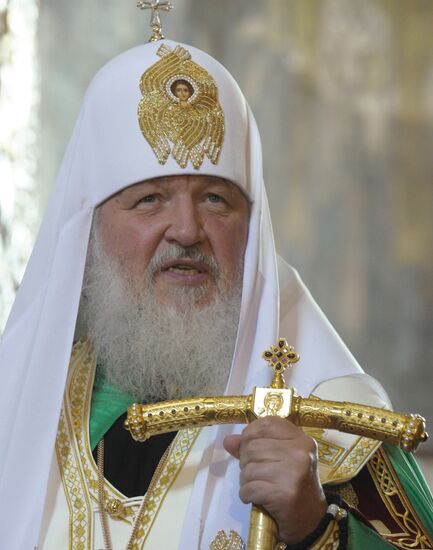 Patriarch Kirill at St. Sophia Cathedral