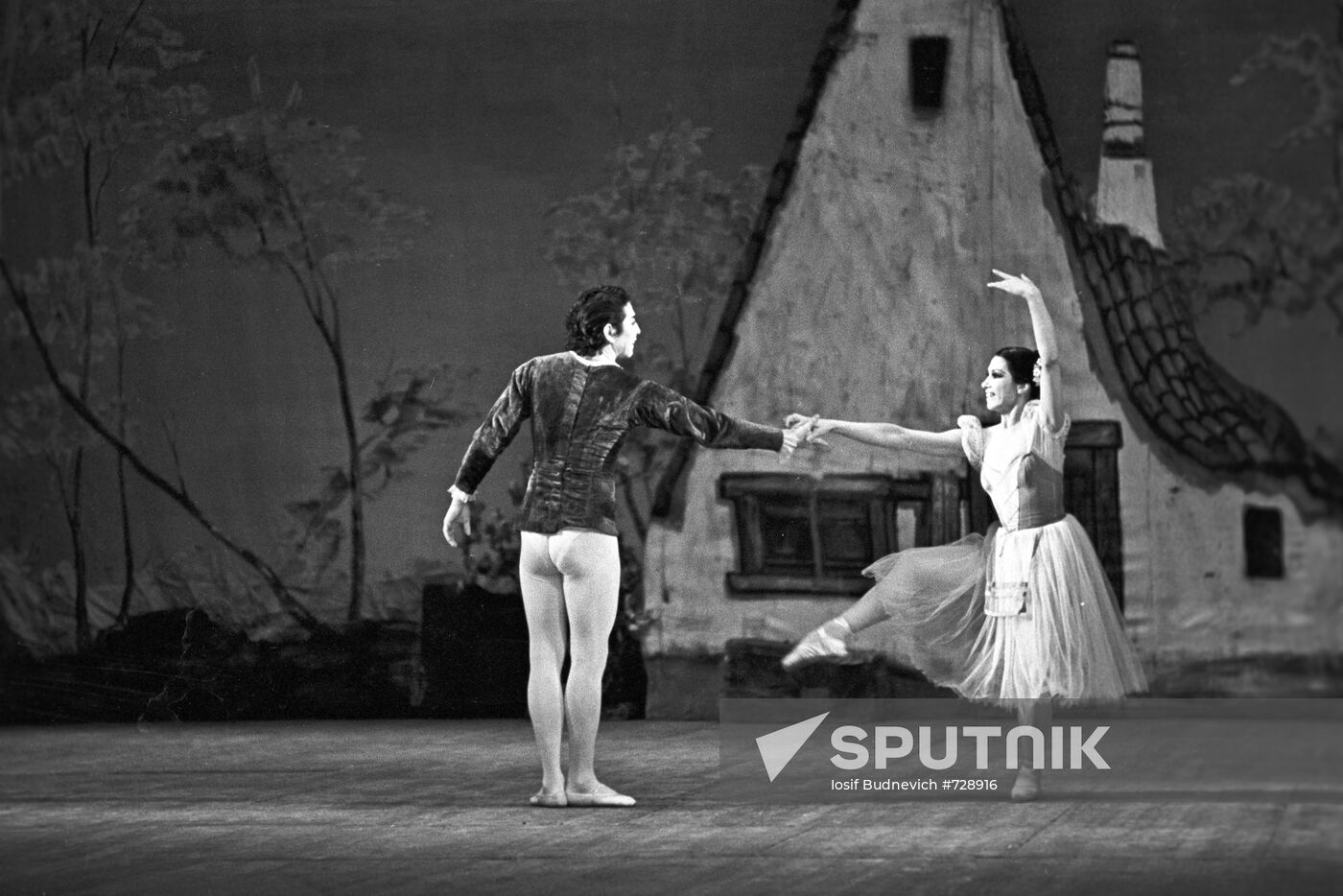 Scene from the A. Adam ballet "Giselle"