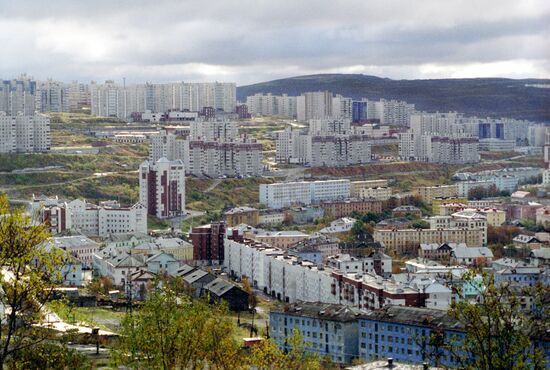 Residential area in Murmansk