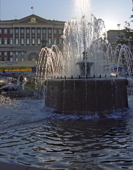 Fountain on Tverskaya square