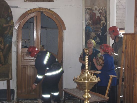 Blast at a church in Zaporozhye, south Ukraine