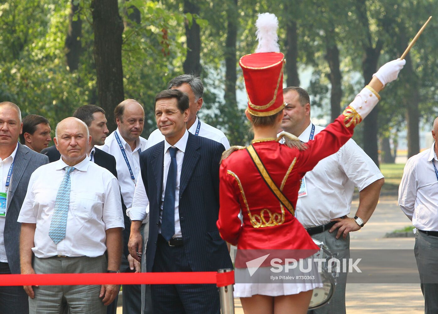 Alexander Rukavishnikov, Alexander Zhukov and Yury Luzhkov