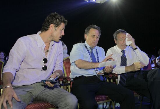 Marat Safin, Vitaly Mutko, Shamil Tarpishchev