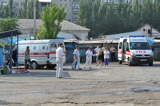 Blast at a church in Zaporozhye, south Ukraine