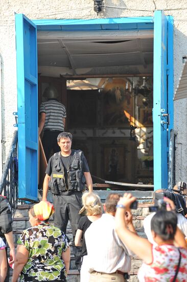 Blast at a church in Zaporozhye, south Ukraine