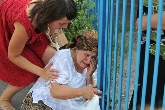 Relatives of church blast victims