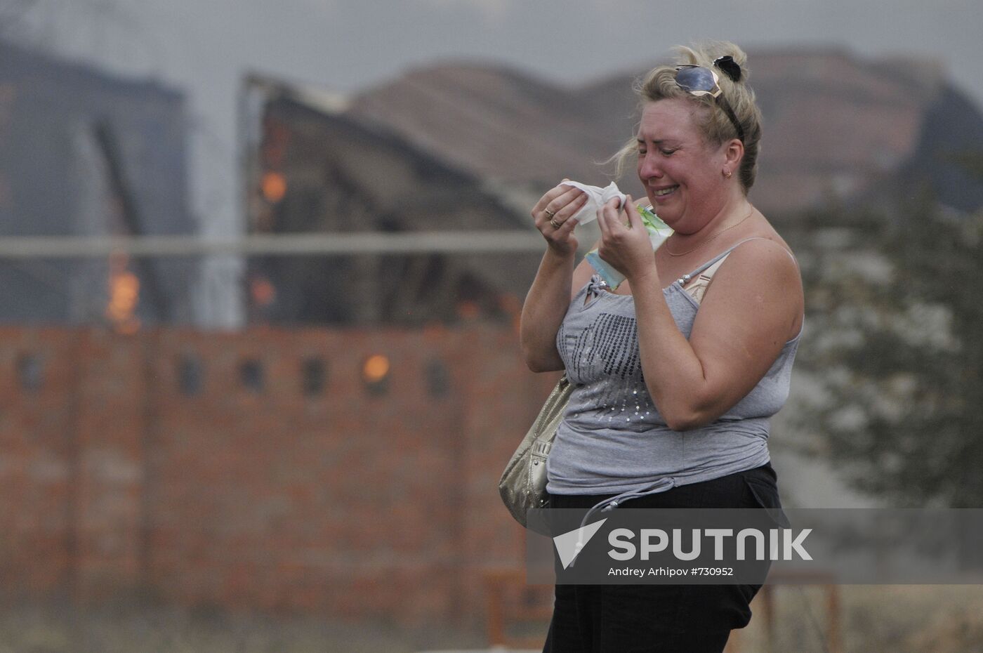 Maslovka village resident
