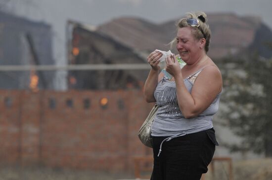 Maslovka village resident