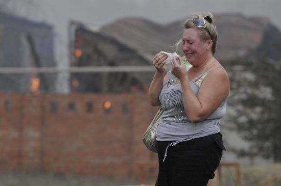 Maslovka village resident
