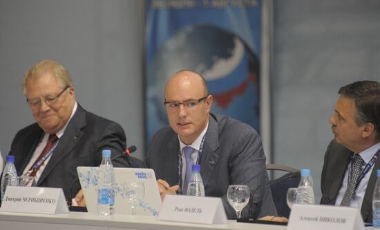 Vitaly Smirnov, Dmitry Chernyshenko, Rene Fasel