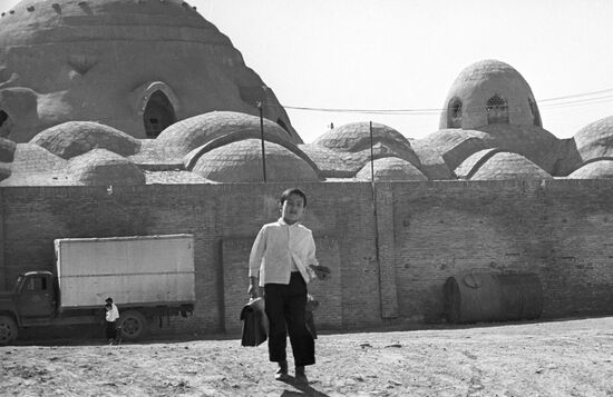 Boy on a street in Bukhara