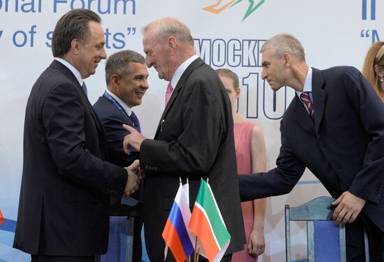 Minnikhanov, Mutko, Killian, Matytsin