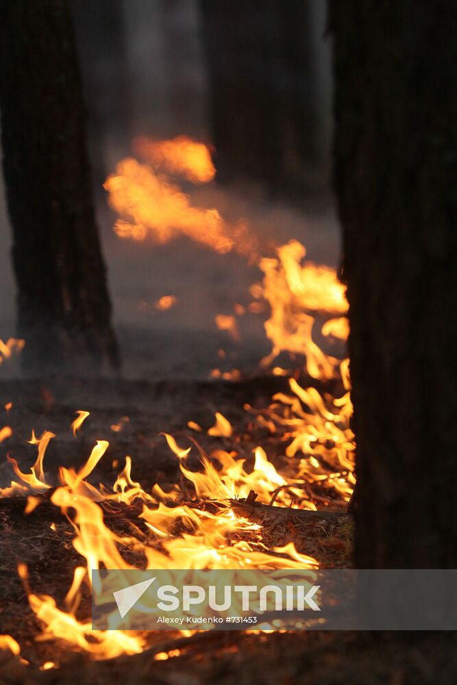 Fire in Voronezh