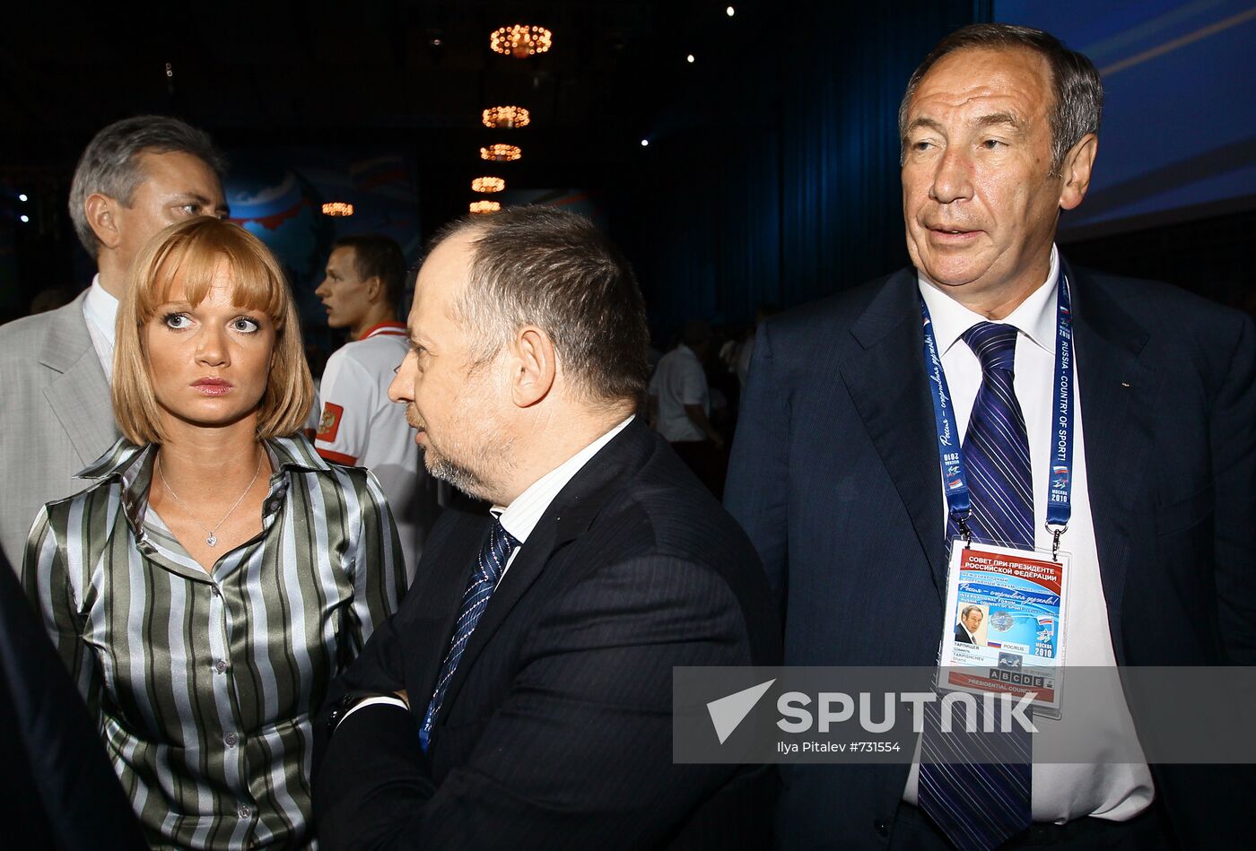 Svetlana Khorkina, Vladimir Lisin, Shamil Tarpischev
