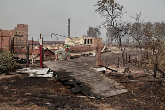Fires in Lukhovitsky District