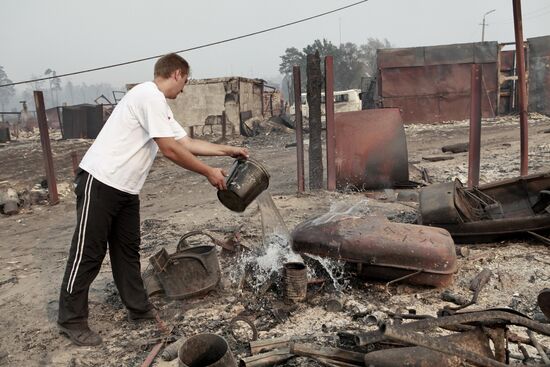Fires in Lukhovitsky District