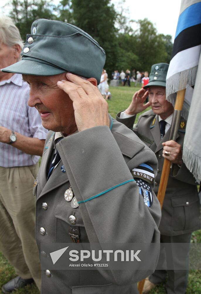 Veterans of 20th Waffen Grenadier Division of SS meet in Estonia