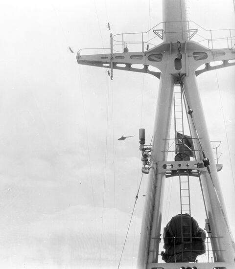 Mast of nuclear ship Lenin