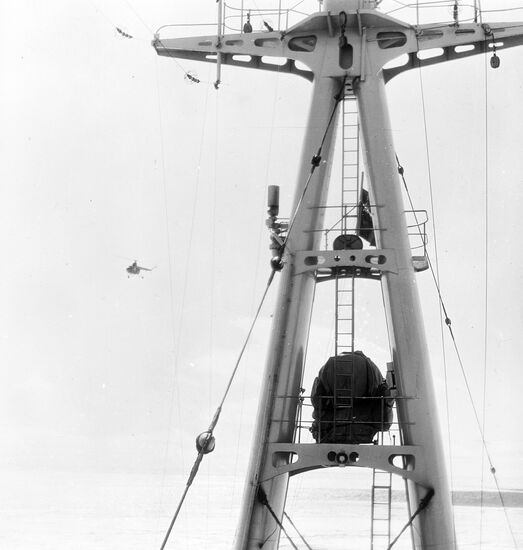 Mast of nuclear ship Lenin