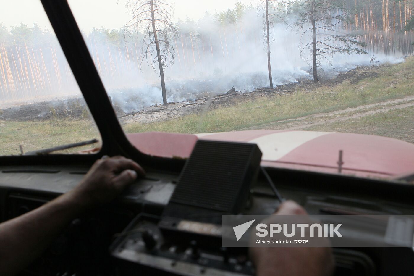 Forest fires in Voronezh Region