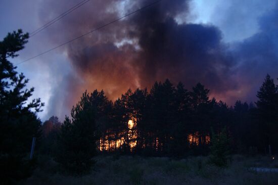 Forest fires in Tolyatti