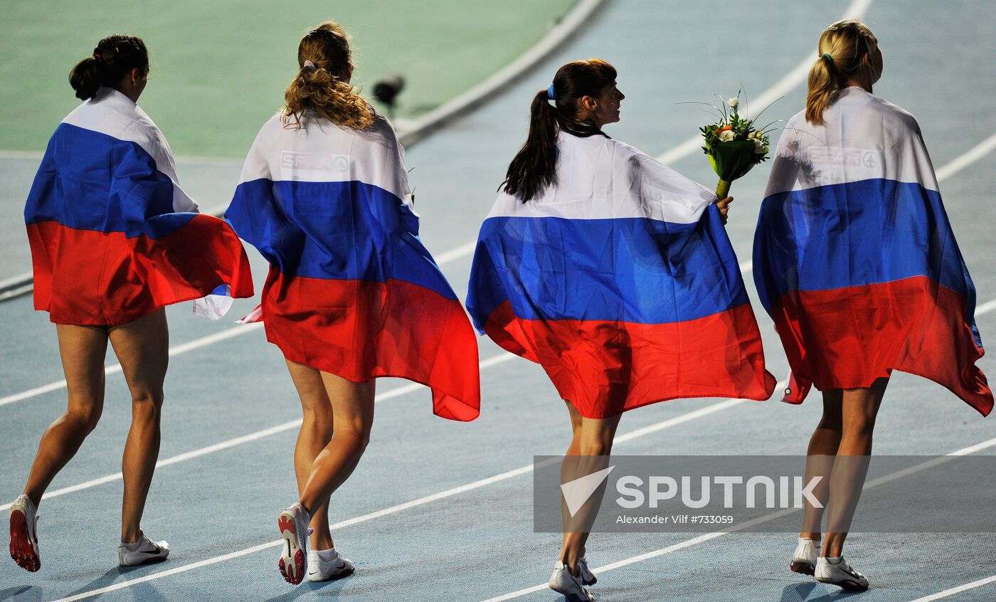 Russian women's national team won 4x400m relay