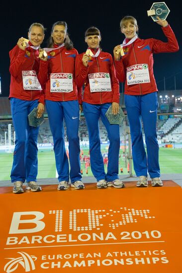 Russian women's national team won 4x400m relay