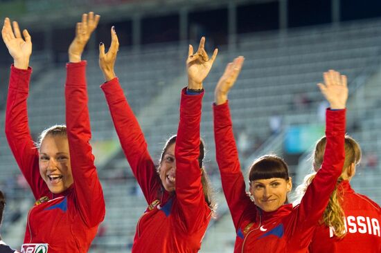 Russian women's team wins gold in European relay race